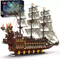 Mould King 13197 Piratenschiff Baukasten, MOC Springendes...
