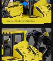 Mould King 17049 Liebherr PR766 Remote Controlled Bulldozer Building Set