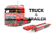 Mould King 19015 und 19015T  LKW Zugmaschine mit Trailer