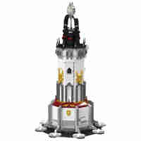 Mould King 16055 MOC Technik Mittelalterlicher Leuchtturm Beleuchtung Bausteine Set - Mittelalterliche Stadt LED Licht BAU Modellbau-Spielzeug für Straßenansichtshäuser（2199 Stück）