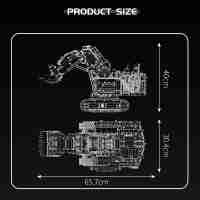 Mould King 17071 MOC Technik Ferngesteuert Bagger...