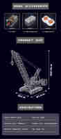 Mould King 17046 Wacker 16000 crawler Crane APP version