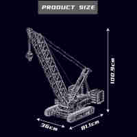 Mould King 17046 Wacker 16000 crawler Crane APP version