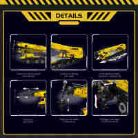 Mould King 17073 LTM1110 Crane (full function electricyellow version) APP version
