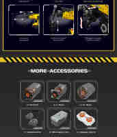 Mould King 17073 LTM1110 Crane (full function electricyellow version) APP version