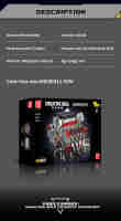 Mould King 10130 F488 supercar V8 engine